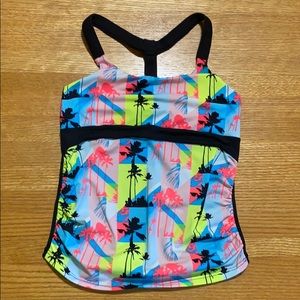Girls California Kisses Palm Tree Tank Top Size L